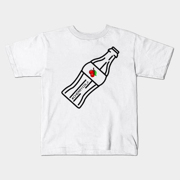 #CherryCola Kids T-Shirt by Look Up Creations